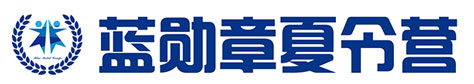 蓝勋章童军会夏令营logo